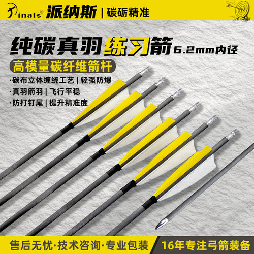 6.2mm真羽纯碳箭300-800挠