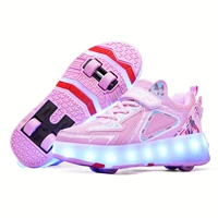 956 розовая сетчатая поверхность с четырьмя лампами с лампами с огнями.