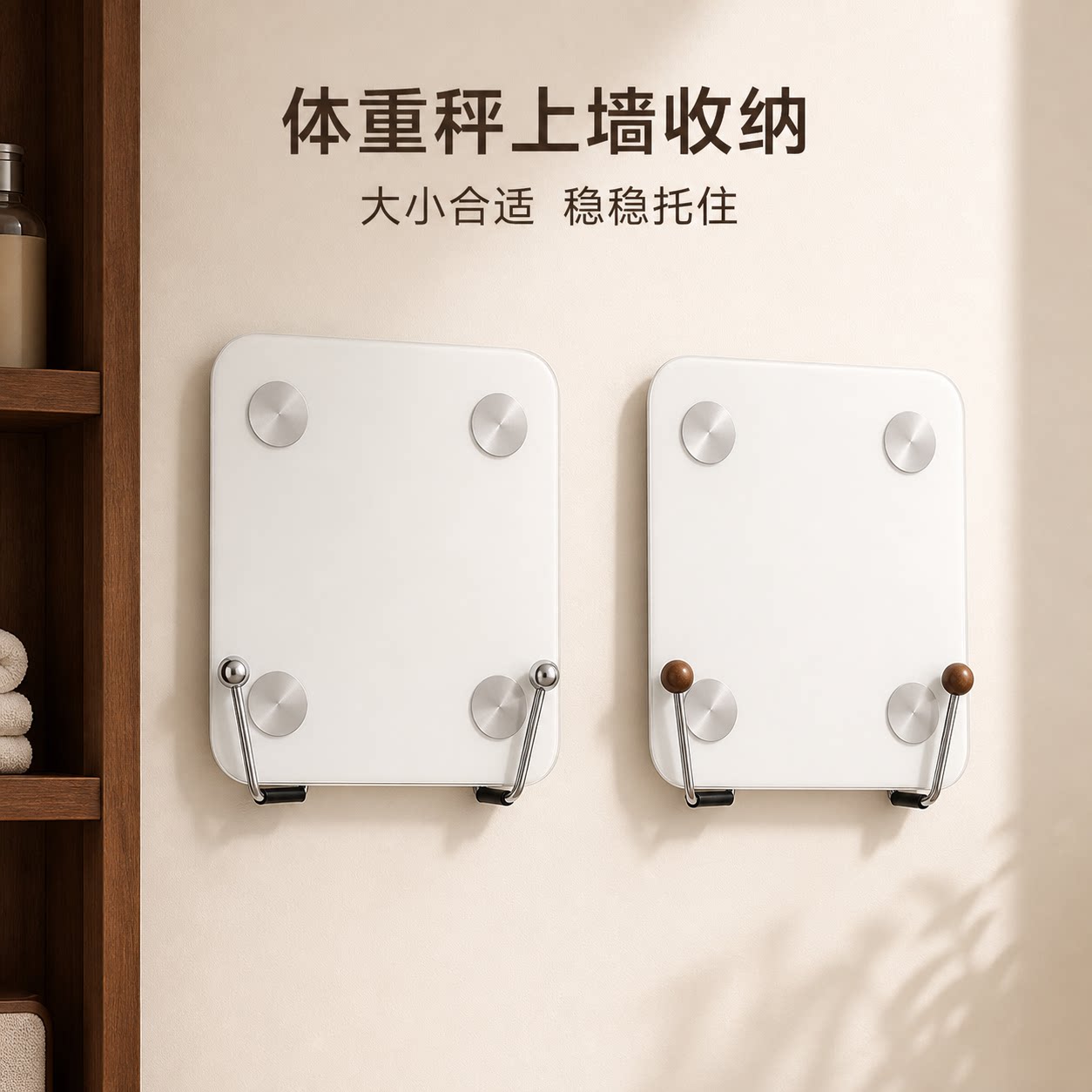 体重秤收纳架壁挂支架挂架体脂秤电子秤置物架适用于小米上墙神器