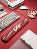 可爱护腕鼠标垫桌垫办公室键盘手托女生手腕垫子超大滑鼠垫护手腕