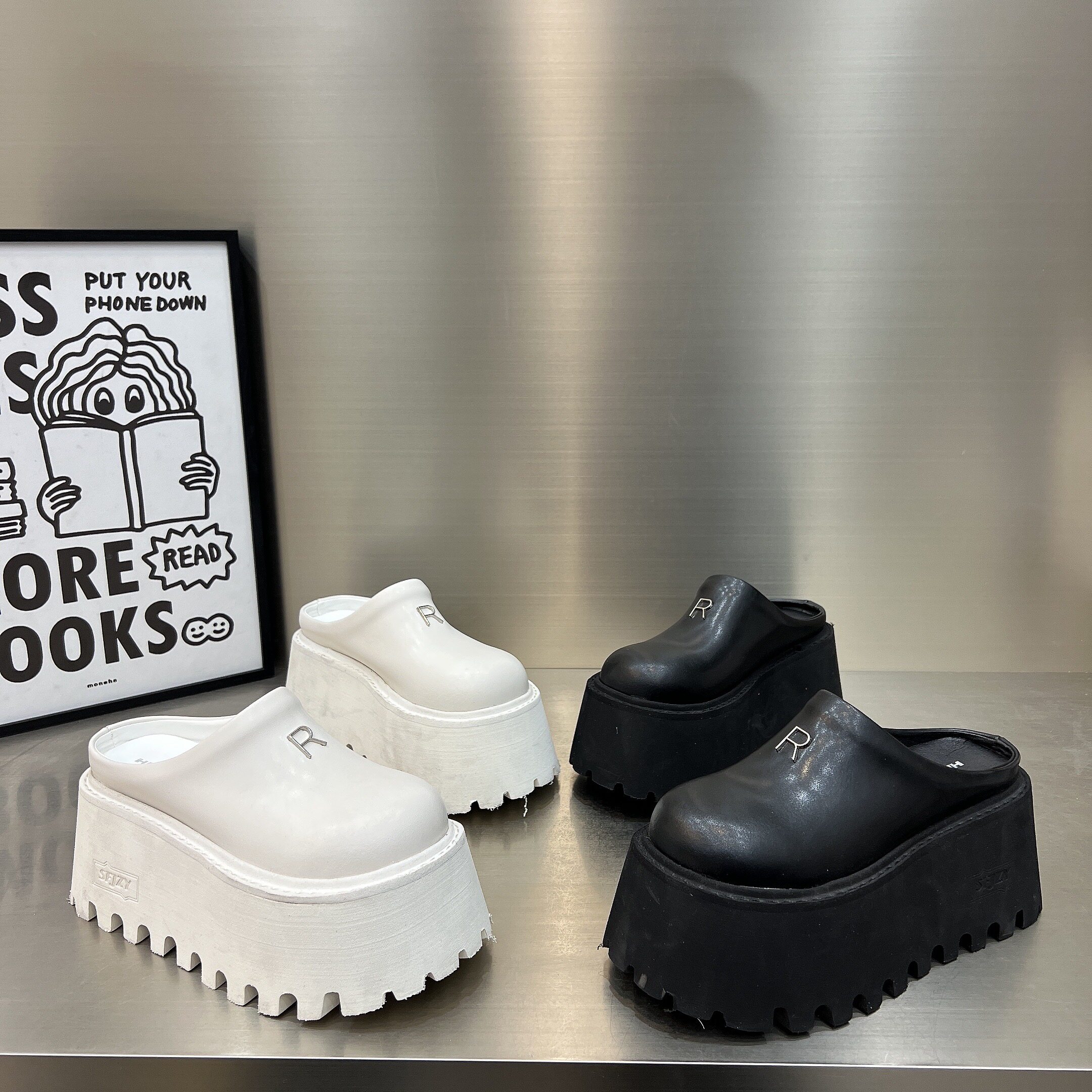 8cm厚底松糕包头半拖鞋女2026新款一脚蹬外穿百搭懒人鞋休闲凉鞋