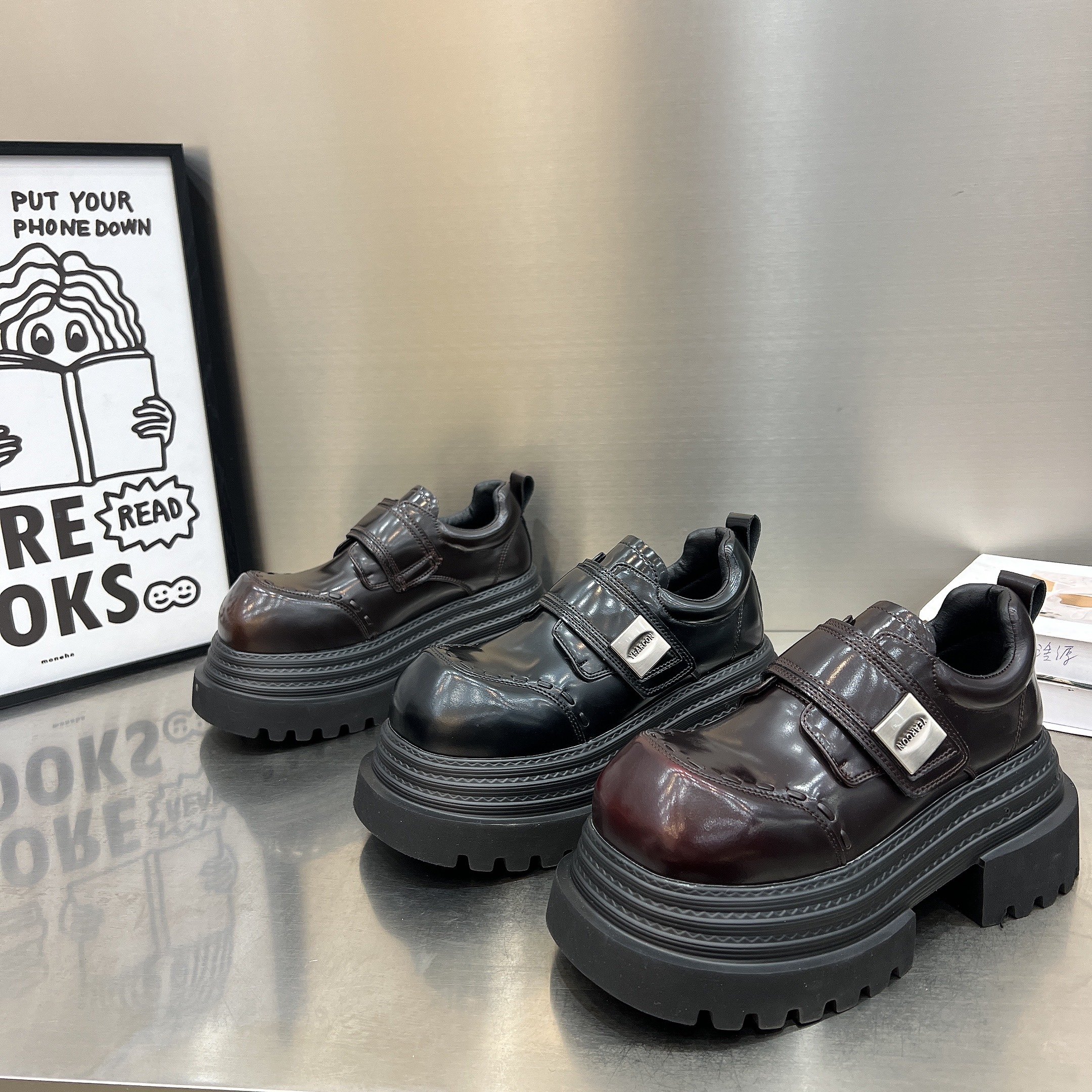 欧货真皮厚底松糕鞋女2026新款走秀大头JK小皮鞋增高乐福鞋单鞋女,女鞋,松糕（摇摇）鞋,淘宝优惠券,粉丝福利购,淘宝优惠卷