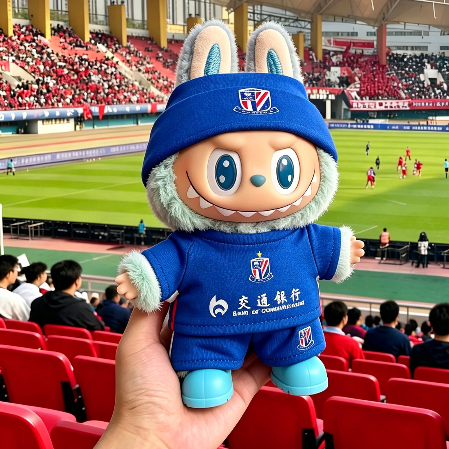 26赛季上海申花labubu娃潮玩娃衣