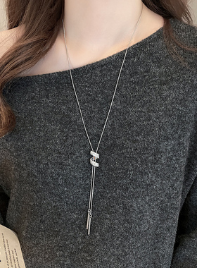 精致秋冬毛衣链女小众轻奢高级感