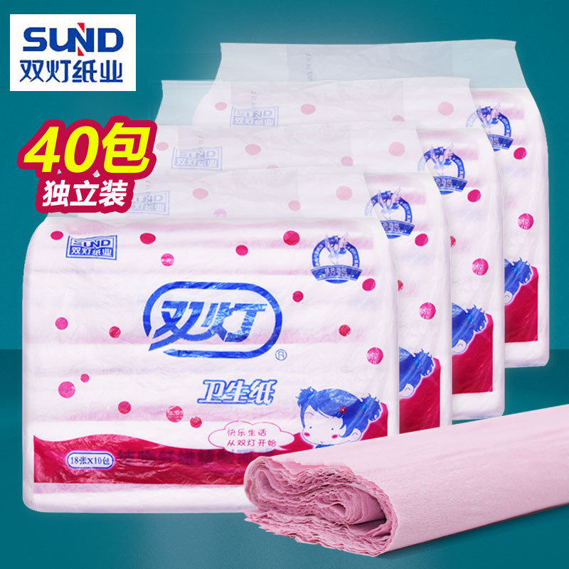 双灯产妇卫生纸4提排恶露刀纸孕期用品粉红色产后产房专用月子纸