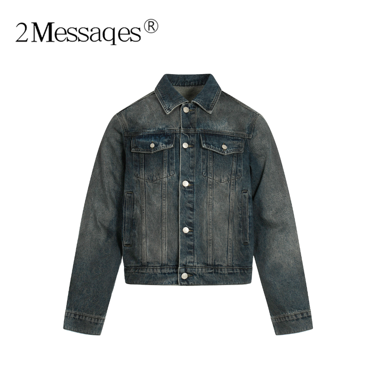 Cleanfit重磅做旧牛仔外套男水洗渐变宽松夹克设计感小众复古上衣,男装,牛仔外套,淘宝优惠券,粉丝福利购,淘宝优惠卷