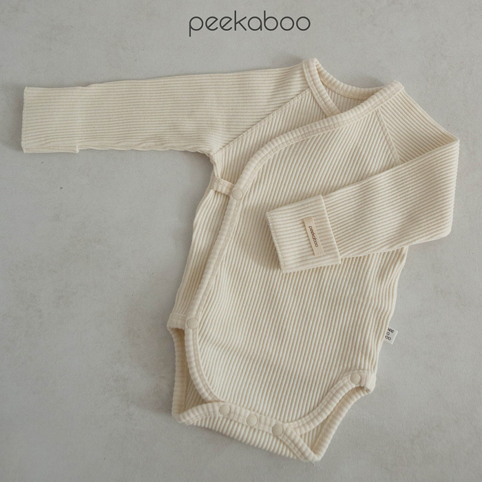 韩国进口新生婴儿斜襟连体哈衣初生宝宝和尚服月子服PEEKABOO-封面