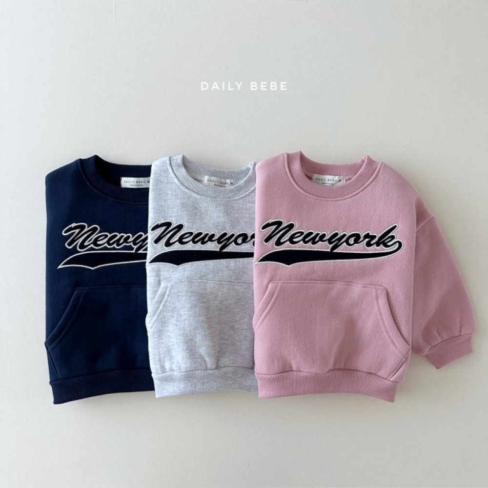 现货韩国进口婴幼童装时尚美式字母休闲加绒卫衣冬款韩版口袋上衣