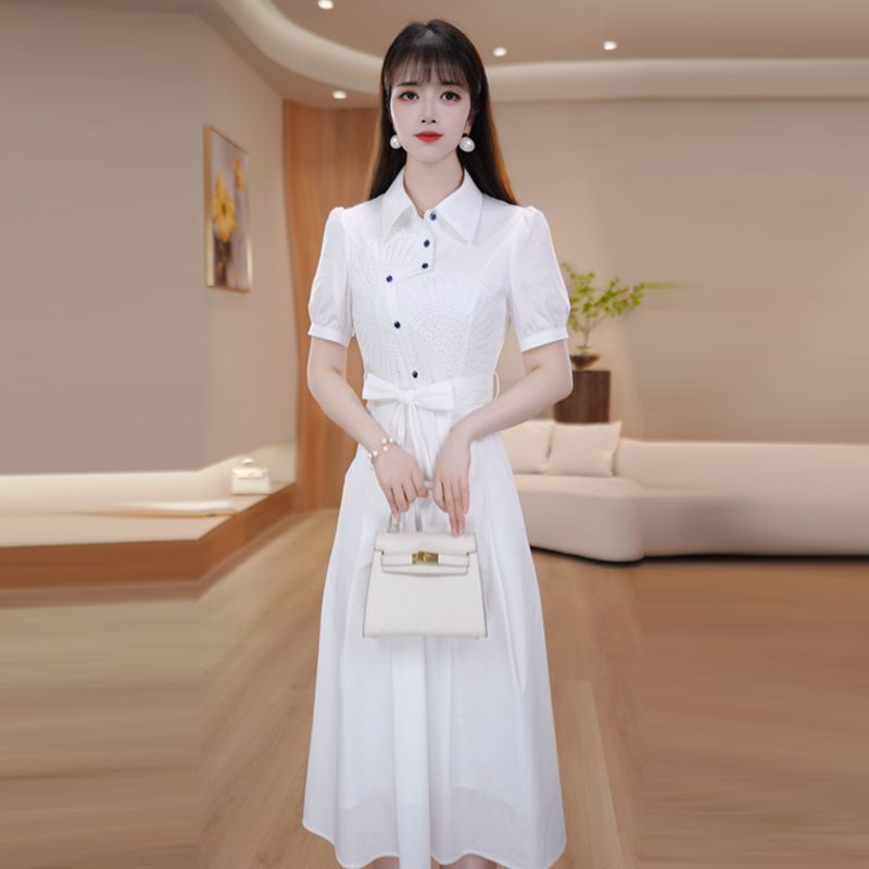 2026年新款夏季设计感轻奢高级时尚简约优雅气质连衣裙女M-4XL