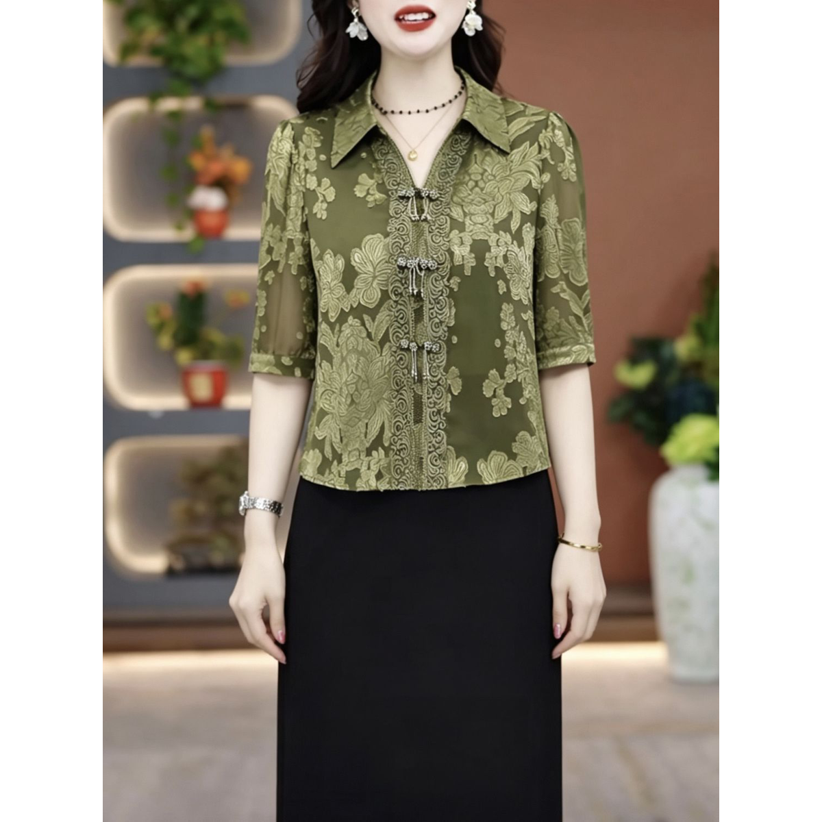 2026夏季新款洋气减龄礼服裙水晶琉璃丝柔赛丝时尚假两件裙子女