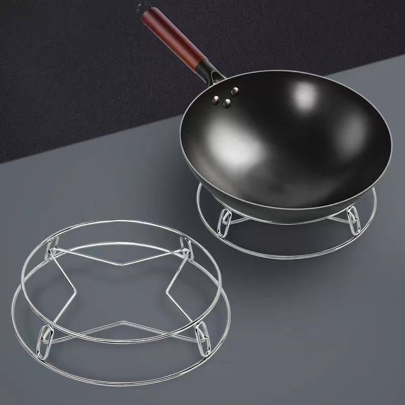 不锈钢锅架家用厨房置物架多功能蒸架子隔热锅垫锅具锅盖收纳神器