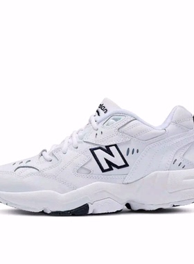 New Balance NB 608 系列 复古 低帮 休闲跑步鞋 男款 白墨蓝 d宽