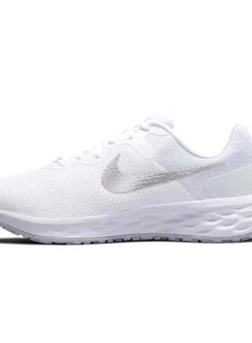 Nike REVOLUTION 6 next nature 网面缓震 低帮 休闲跑步鞋 女款