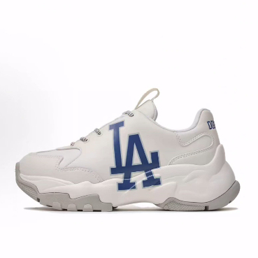 MLB Big Ball Chunky 日常简约 低帮 老爹鞋 男女同款 白蓝