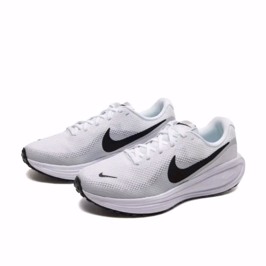 Nike REVOLUTION 8 低帮 休闲长跑短跑跑步鞋 男款 白色