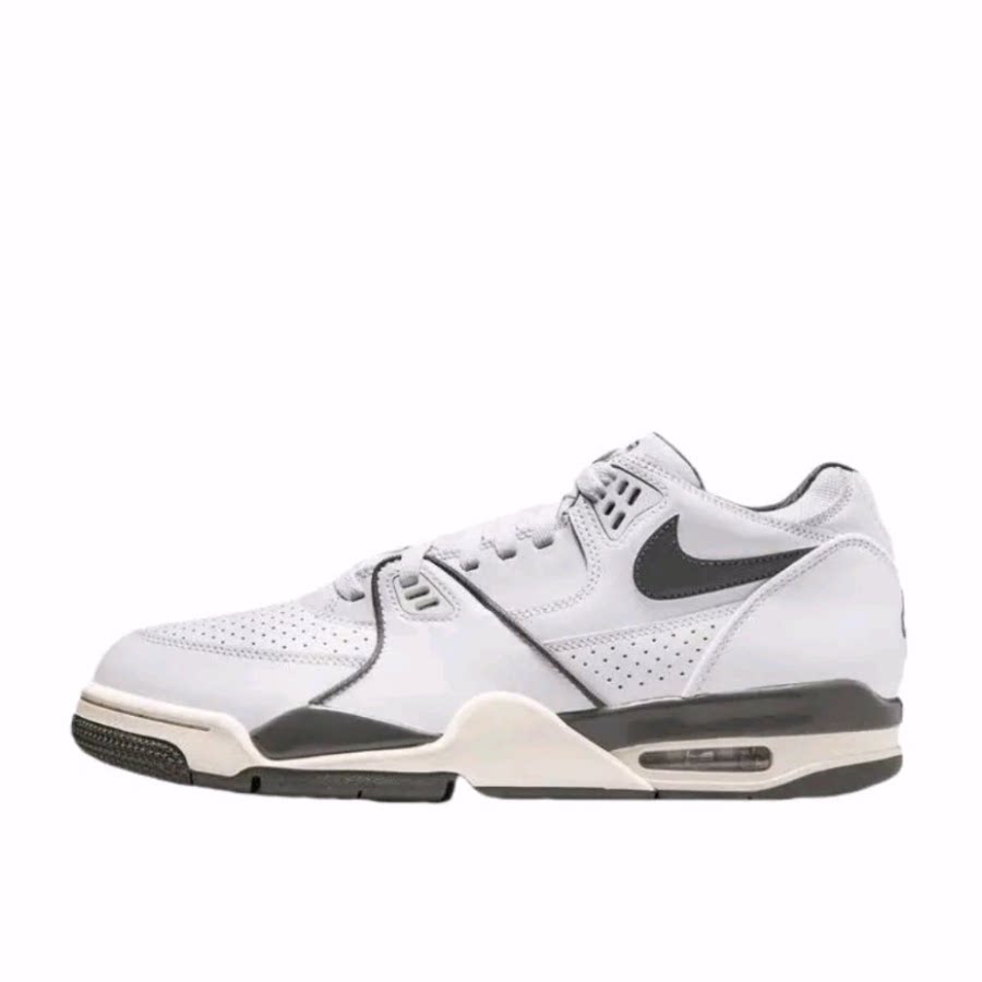 Nike Air Flight 89 时尚舒适 低帮 复古篮球鞋 男款 白色