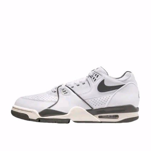 Nike Air Flight 89 时尚舒适 低帮 复古篮球鞋 男款 白色