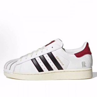 耐磨 低帮 adidas 男女同款 Superstar 板鞋 白色 originals