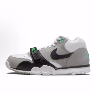 Nike Air Trainer 1 Chlorophyll 复古 中帮 训练鞋 男款 灰白黑