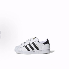 adidas originals Superstar Cf C简约轻便魔术贴 低帮板鞋中小童