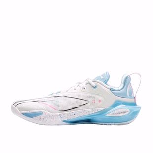 LiNing李宁 闪击11 耐磨包裹性支撑回弹 低帮 篮球鞋 男款 白色
