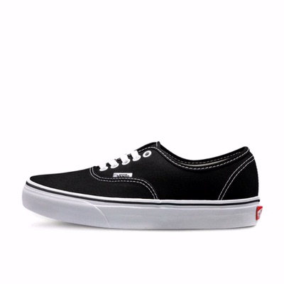 Vans Authentic 经典款 轻便 低帮 帆布鞋 男女同款 黑白