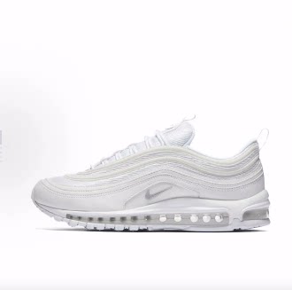 Nike Air Max 97 抗震设计减震 低帮跑步鞋 男款 白色
