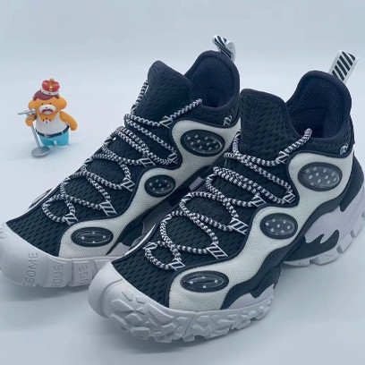 LiNing李宁 CF溯系列 源 MONSTER EYE 中帮 复古篮球鞋 男款 黑白