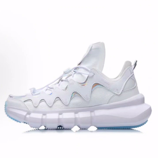 LiNing李宁 悟道2.3 Lite 减震耐磨 低帮 复古篮球鞋 女款 白色