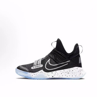 Nike （GS） 舒适潮流 减震耐磨 低帮 儿童篮球鞋 黑白 儿童款