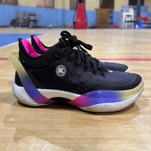 Anta安踏 三分雨1代 暗雨 氮科技中底 低帮 外场篮球鞋 男款 黑紫