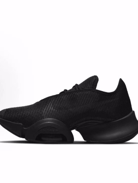 Nike SuperRep Air Zoom 2  减震耐磨透气低帮 训练鞋 女款 黑色