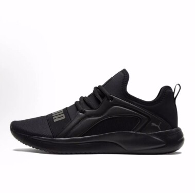 PUMA Resolve Street 织物皮革防滑低帮跑步鞋 男女同款 黑 休闲