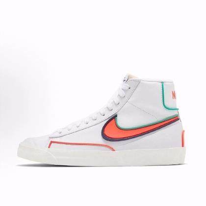 Nike Blazer '77 Infinite PU合成革 包裹 中帮 板鞋 男款 白绿橘,运动鞋new,板鞋,淘宝优惠券,粉丝福利购,淘宝优惠卷