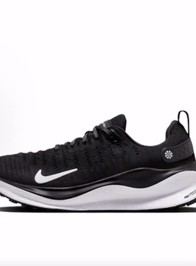 Nike Reactx Infinity 4 轻便透气 低帮 休闲跑步鞋 女款 黑白色