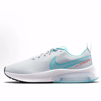 Nike Air Zoom Arcadia 合成革 低帮 儿童跑步鞋 白蓝 青少年
