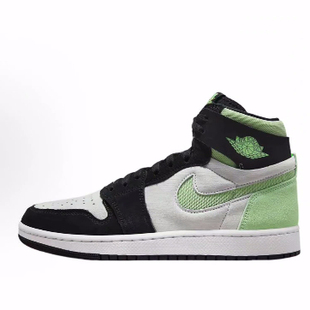 Jordan 男款 白绿黑 CMFT 复古篮球鞋 Zoom Air 高帮