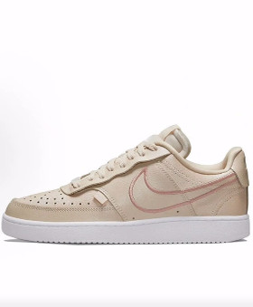 Nike Court Vision系列 耐磨 低帮 板鞋 女款 裸粉色