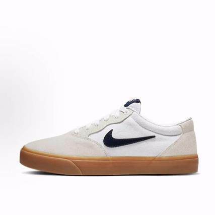 Nike SB Chron slr 低帮 板鞋 男女同款 白棕