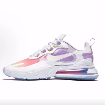 Nike Air Max 270 减震平衡 低帮 休闲跑步鞋 女款 粉紫渐变