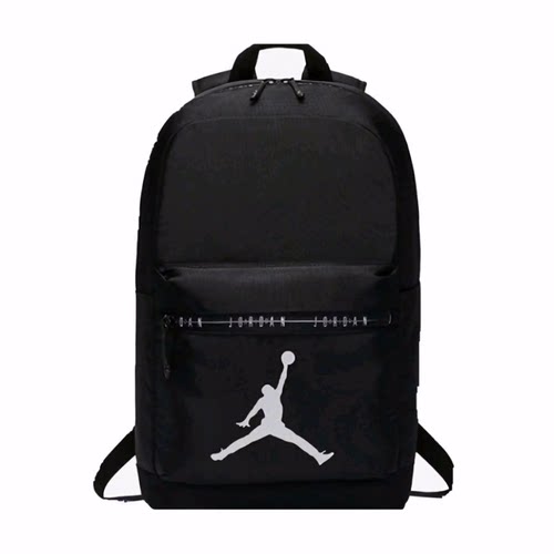 Jordan 经典大Logo 聚酯纤维 书包背包双肩包 常规 黑色
