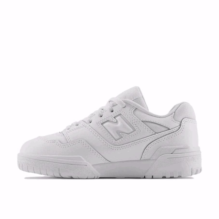 New Balance NB 550 减震耐磨 低帮 篮球鞋 白色 儿童款