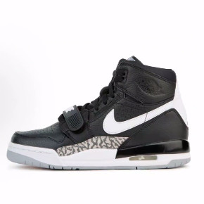 Jordan Legacy 312 高帮 复古篮球鞋 女款 黑白