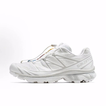 SALOMON萨洛蒙 XT-6  耐磨 低帮跑步鞋 男女同款 冰川白