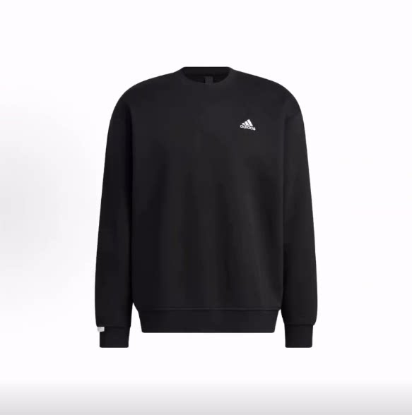 adidas LABEL Logo印花图案圆领套头长袖卫衣 男女同款