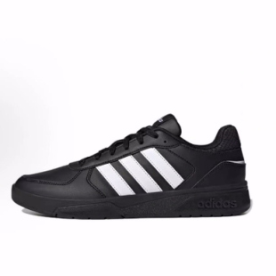 耐磨 Courtbeat neo 黑白色 板鞋 男女同款 低帮 adidas