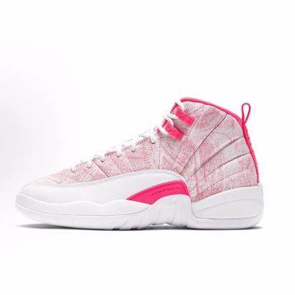 Jordan Air Jordan 12 Ice Cream 高帮儿童篮球鞋 粉男女同款