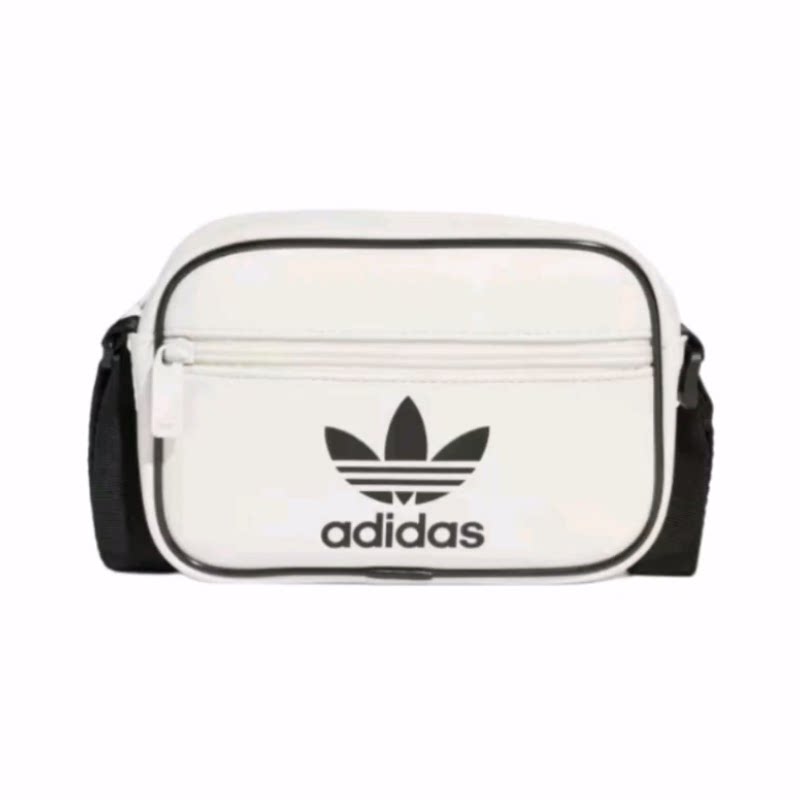 adidas originals Adicolor 斜挎包 迷你 男女同款 白色拼黑色