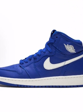 Jordan Air Jordan 1 Retro High Hyper Royal高帮儿童篮球鞋蓝色