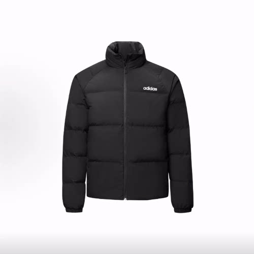 adidas 户外保暖时尚立领面包羽绒服 男女同款